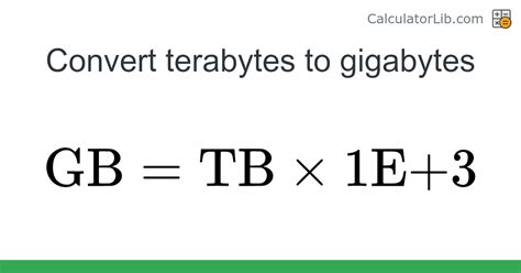 1.90 gb means|TeraBytes to Gigabytes Conversion (TB to GB).